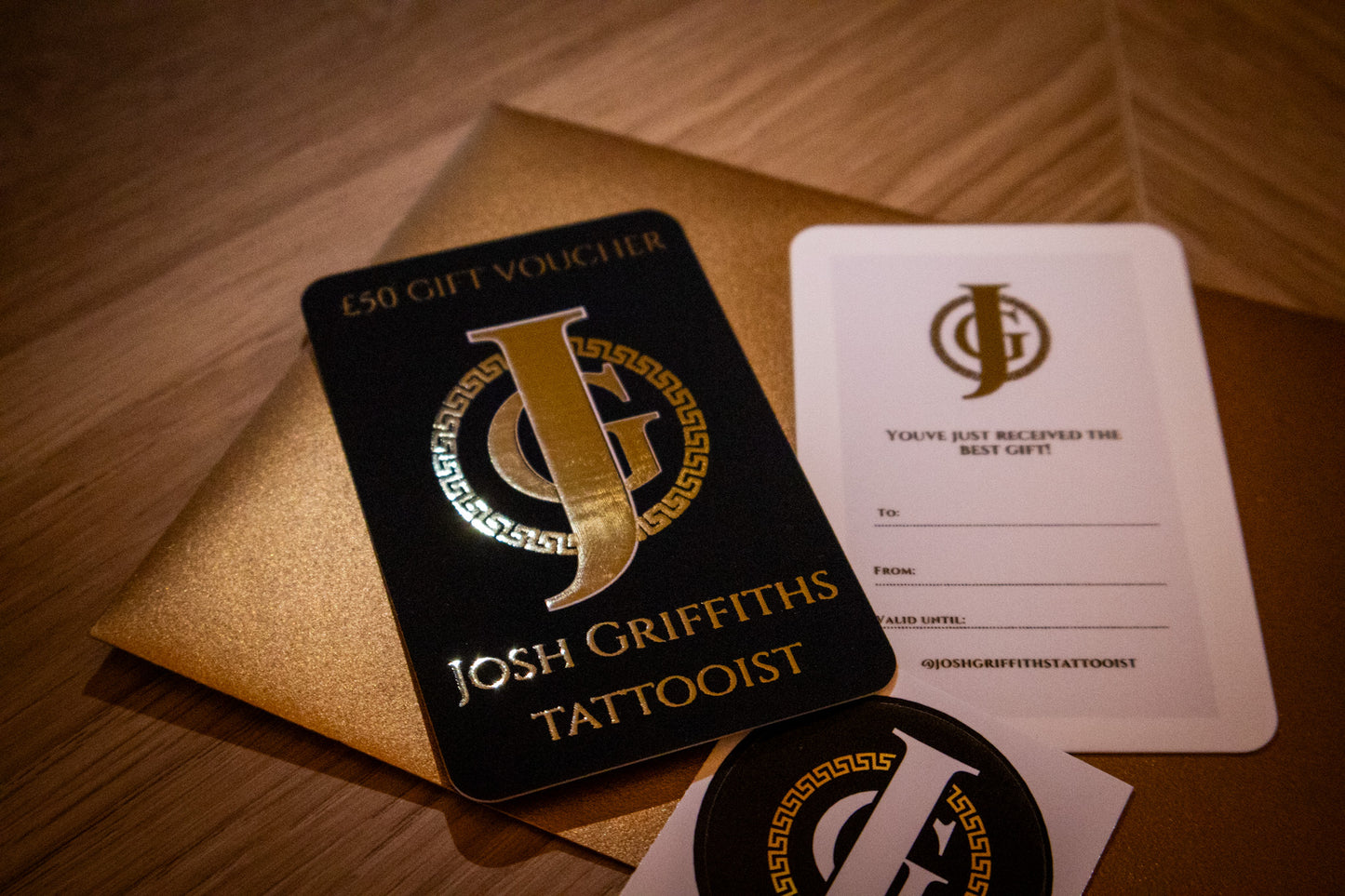 Luxury Tattoo Vouchers - By Josh Griffiths Tattooist