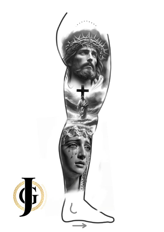 Outer/inner arm or leg sleeve