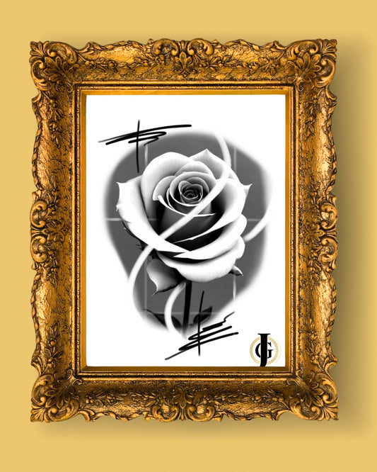 A4 Rose print by Josh Griffiths